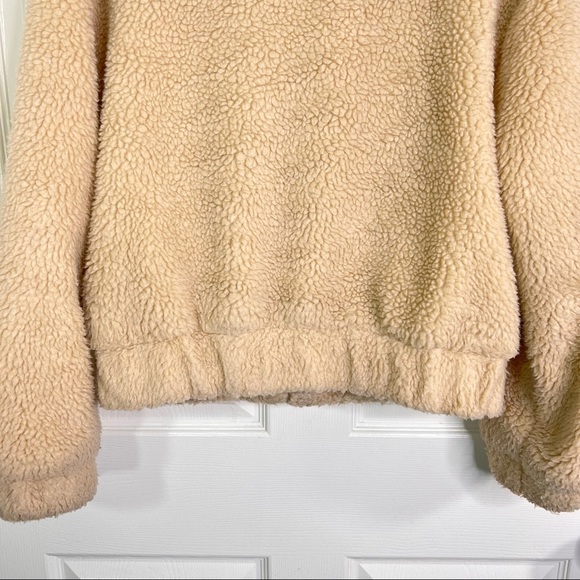 Thread & Supply Anthropologie Full Zip Teddy Jacket in Taupe Size S - Picture 5 of 15